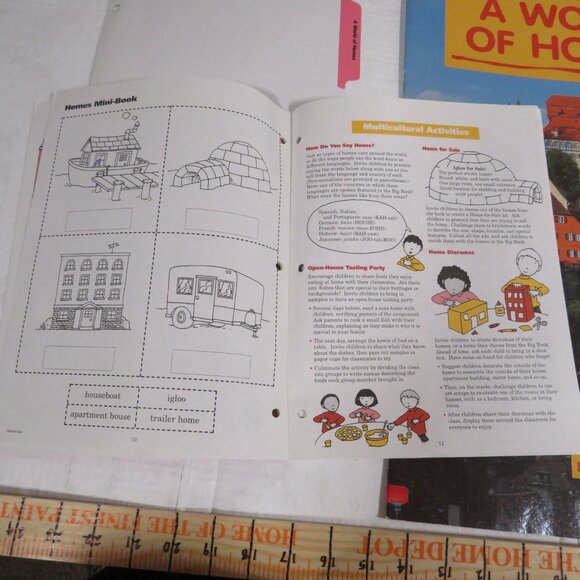 A world of Homes BIG BOOK (almost 2 feet tall) with teacher pages  Classroom - Picture 11 of 14